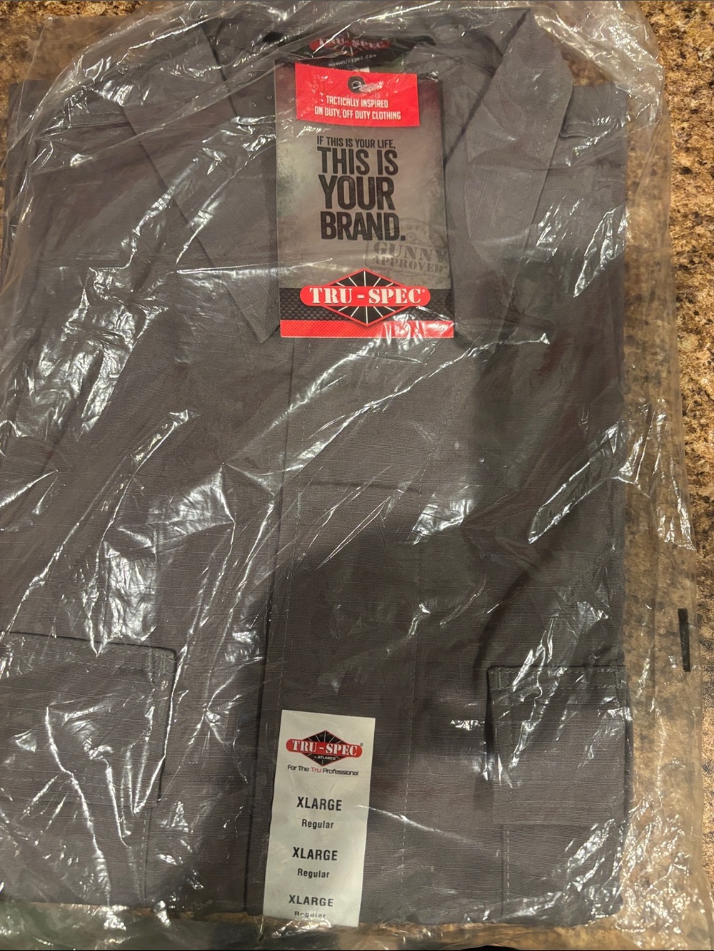 Tru-Spec Men's X-Large Gray Cargo Pants
